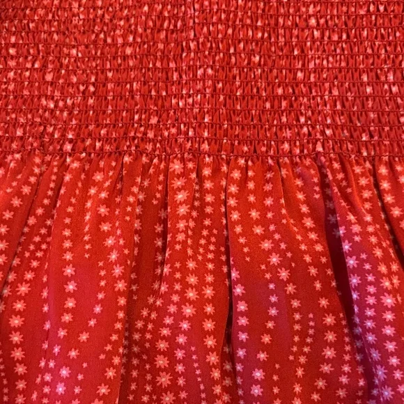 Cinq à Sept Red Ruffle Blouse - Picture 4 of 4